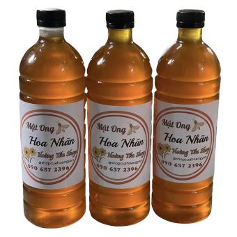 Mật ong hoa nhãn nguyên chất (chai 1 lít)
