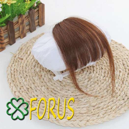 Tóc mái dầy M06, màu [nâu đen 4#] tóc giả nữ