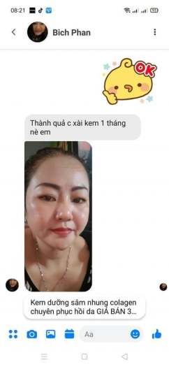 Kem sâm nhung Tươi, Tặng 1 Chai Serum + 1 Tế Bào Chết