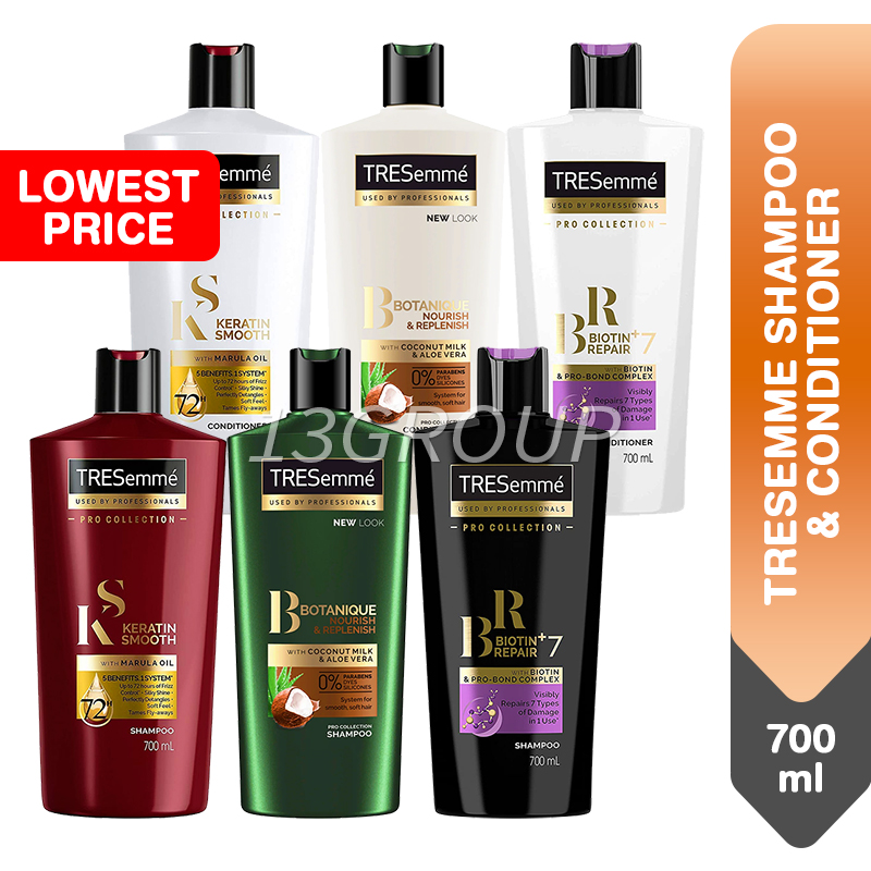 Indulekha Bringha Anti Hair Fall Shampoo, 200ml & TRESemme Smooth and Shine  Conditioner, 190ml