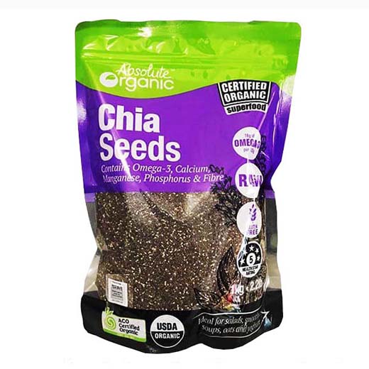 Hcm - hạt chia úc tím absolute organic hsd 12/2023