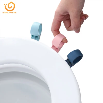 SNAIL PRIME Portable WC Toilet Cover Lifting Device Avoid Touching Toilet Lid Handle Bathroom Cartoon Snail Toilet Seat Lifters (1)