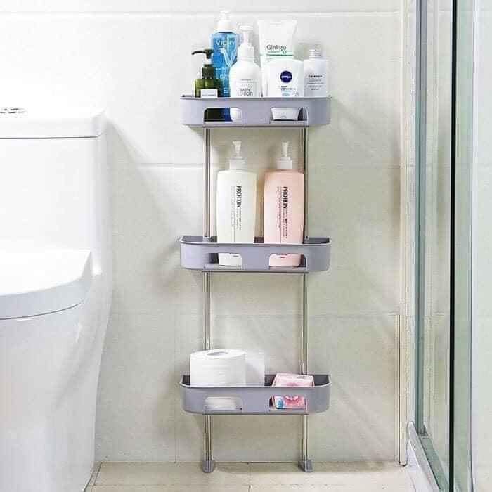Kệ 3 tầng để đồ trên bồn cầu thông minh - kệ sau tolet