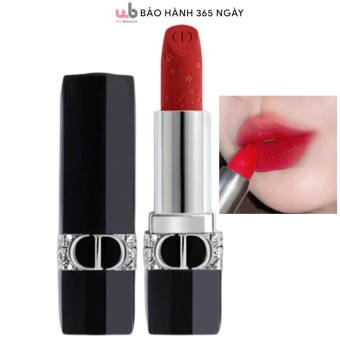 Son Dior lì 668 Glam vỏ bóng,màu đỏ hồng,Dior Rouge Star Edition,Full Box Túi + Hộp,Son lên môi quyến rũ,ngọt ngào.Tẵng kèm quà xịn sò.