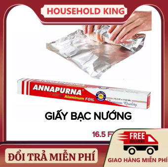 Cuộn giấy bạc nướng thực phẩm annapurna,bọc và bảo quản thức ăn đa năng