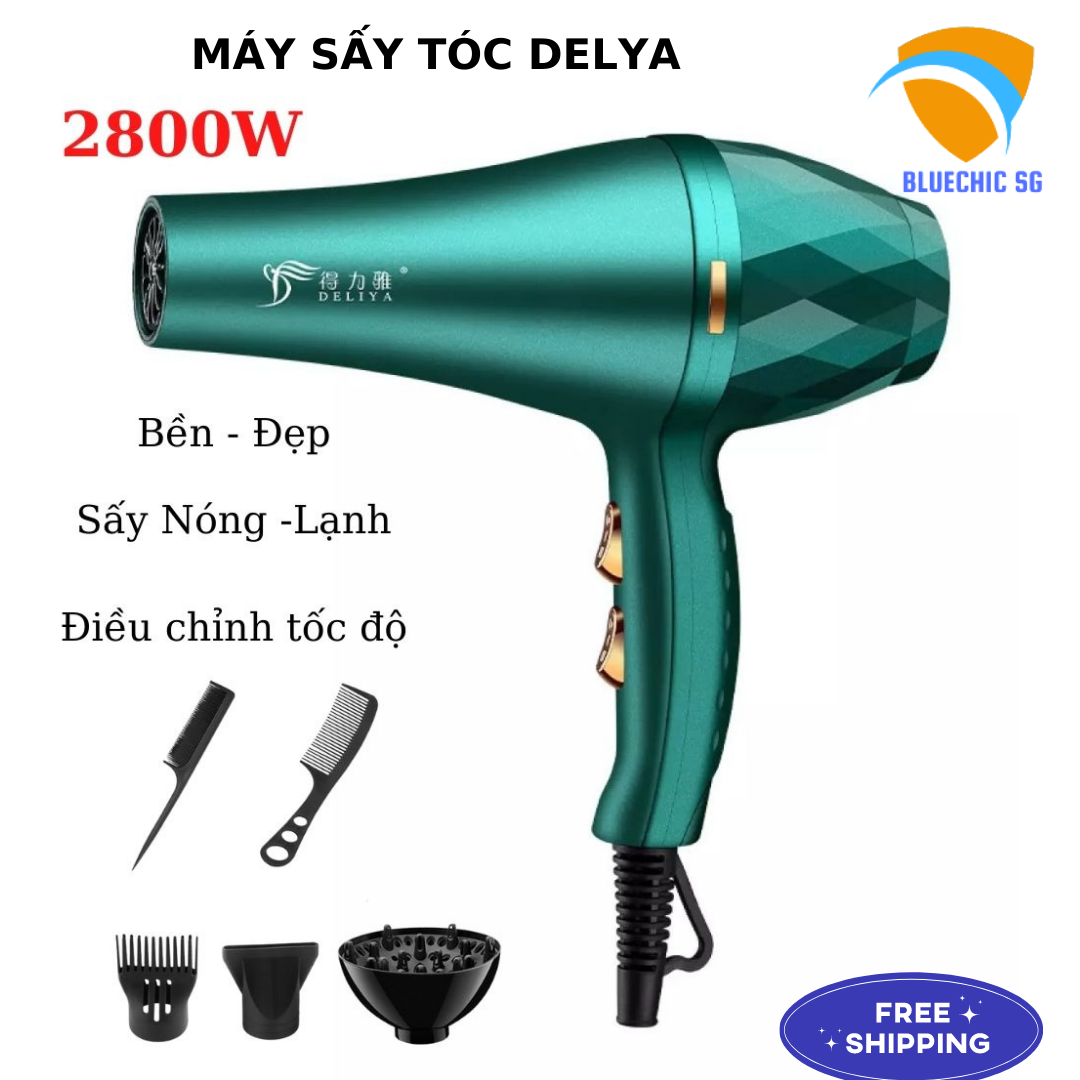 Máy sấy tóc sunhouse shd2305, máy sấy tóc 30shine, máy sấy tóc philips hp8108, máy sấy tóc mặt nhám deliya-2300 kiểu dáng sang trọng - sấy nhanh khô - an toàn mái tóc của bạn - bảo hành toàn quốc 12 tháng tại bluechic sg