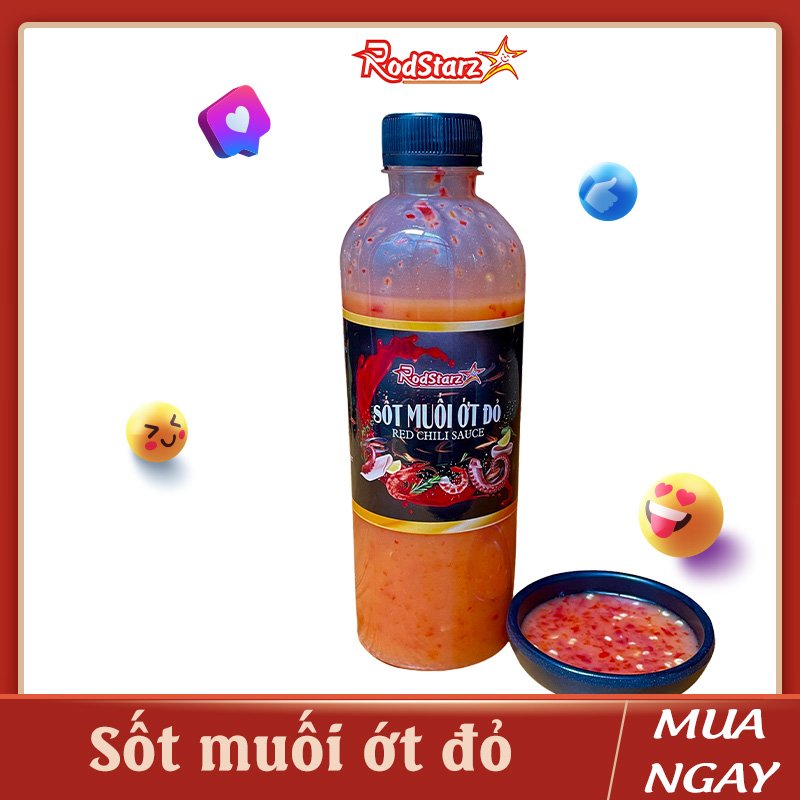 Nước chấm muối ớt ĐỎ Rodstarz, tương chấm thịt nướng, hải sản, nước chấm lẩu, ớt hiểm cay