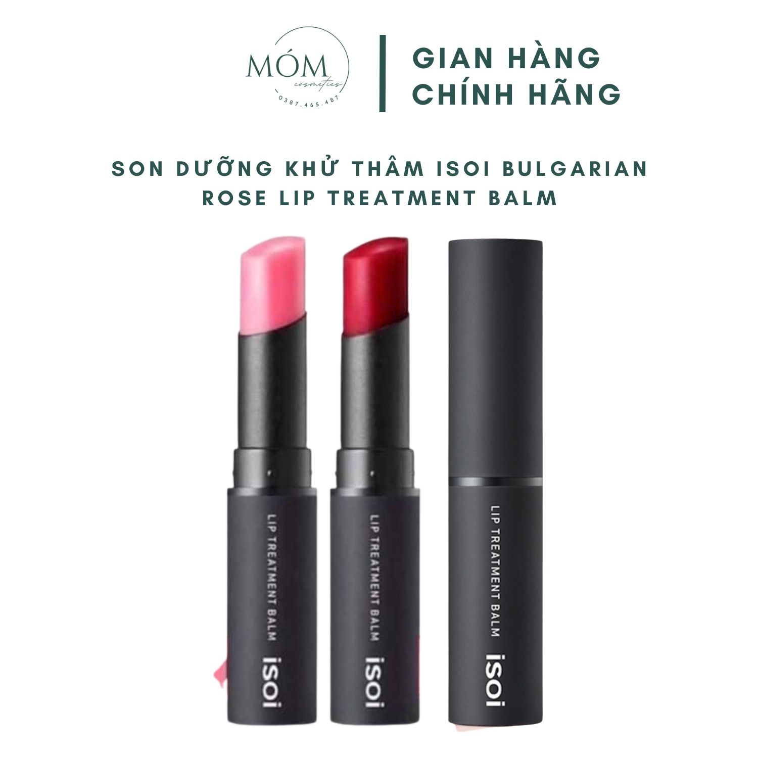 Son khử thâm Isoi Bulgarian Rose Lip Treatment Balm son dưỡng khử thâm môi Hàn MÓM COSMETICS