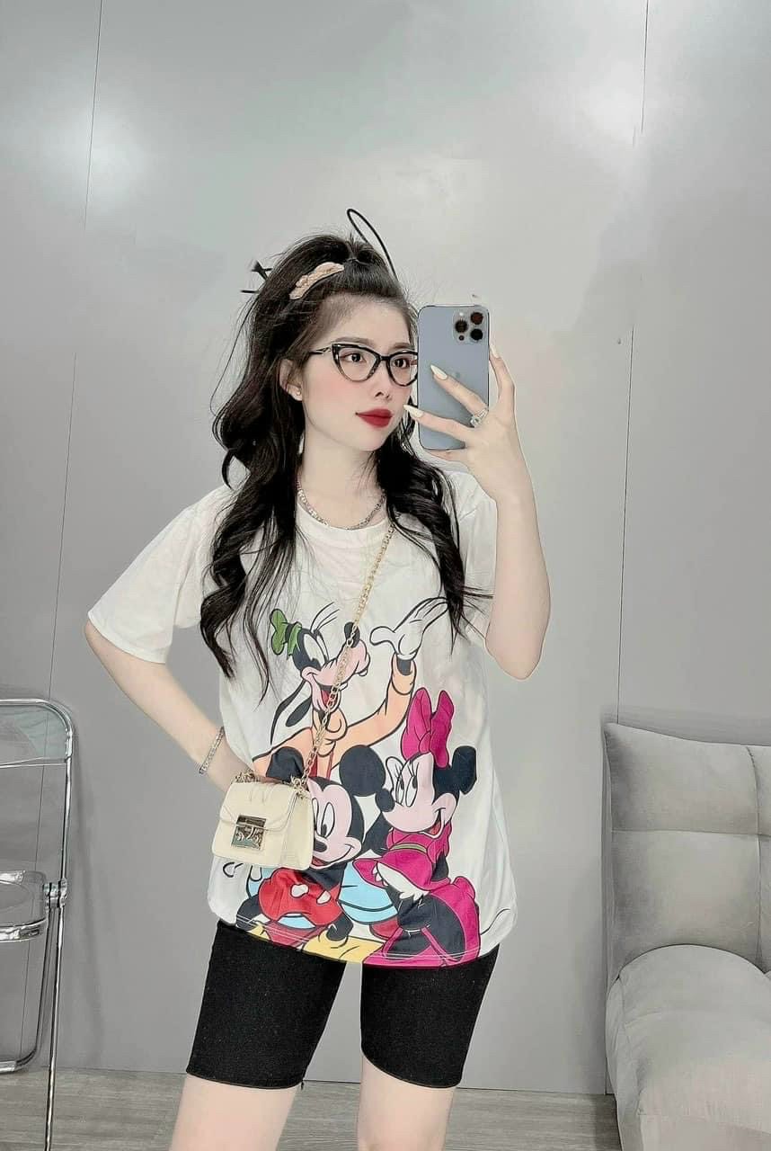 Đồ bộ nữ thun cotton nữ dễ thương quần lửng cute hms mtb23