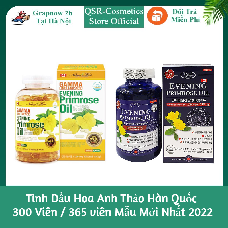 Tinh dầu hoa anh thảo hàn quốc 300 viên mẫu mới nhất