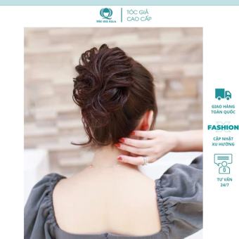 Tóc giả búi xoăn lơi mẫu mới
