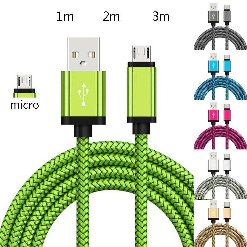 Cáp Dữ Liệu Sạc Nhanh Micro USB Họa Tiết Rồng Sặc Sỡ 1M/2M/3M Dây Sạc Điện Thoại Di Động Android