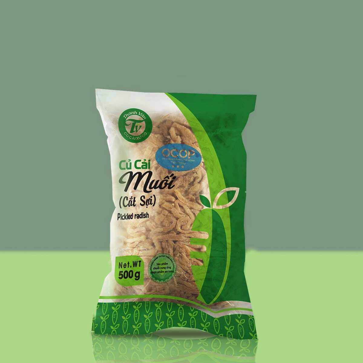 Củ cải muối sợi/xá bấu thanh vân gò công - 500gr