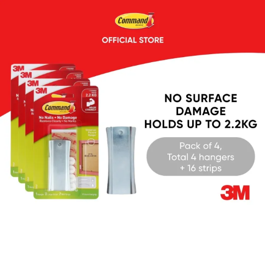 3M Command Large/Jumbo White Canvas Picture Hanger Damage Free Removable Strong Adhesive (Holds Up To - View #9