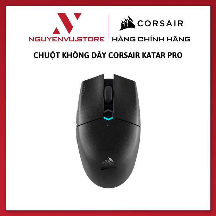 Chuột Gaming Không Dây Corsair Katar Pro Wireless PMW3325 - Hàng chính hãng
