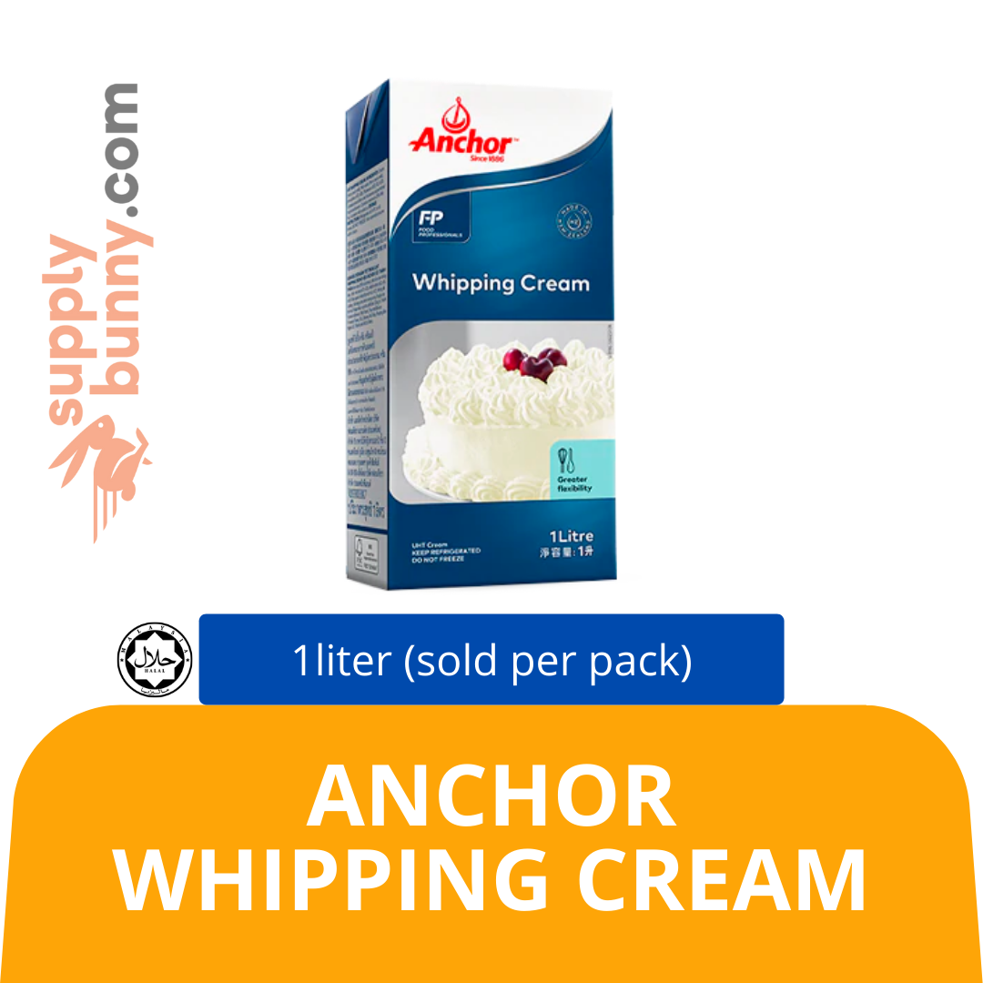 Anchor Whipping Cream 1L (sold per pack) Le Cakery