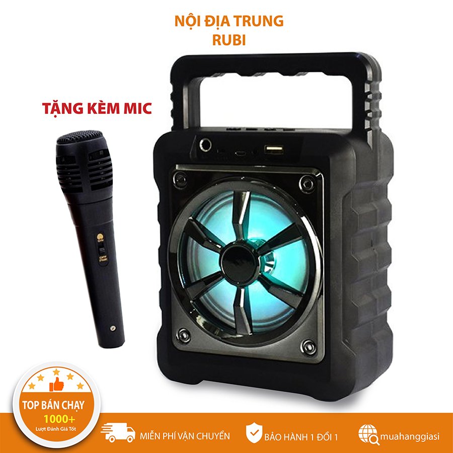 [ SIÊU SALE SINH NHẬT ]][TẶNG MIC] Loa bluetooth karaoke 106 mini giá rẻ, loa karaoke mini, ÂM THANH SỐNG ĐỘNG, TO VÀ RÕ, KHÔNG BỊ RÈ loa kẹo kéo nhỏ bluetooth karaoke tại nhà - BẢO HÀNH 12T