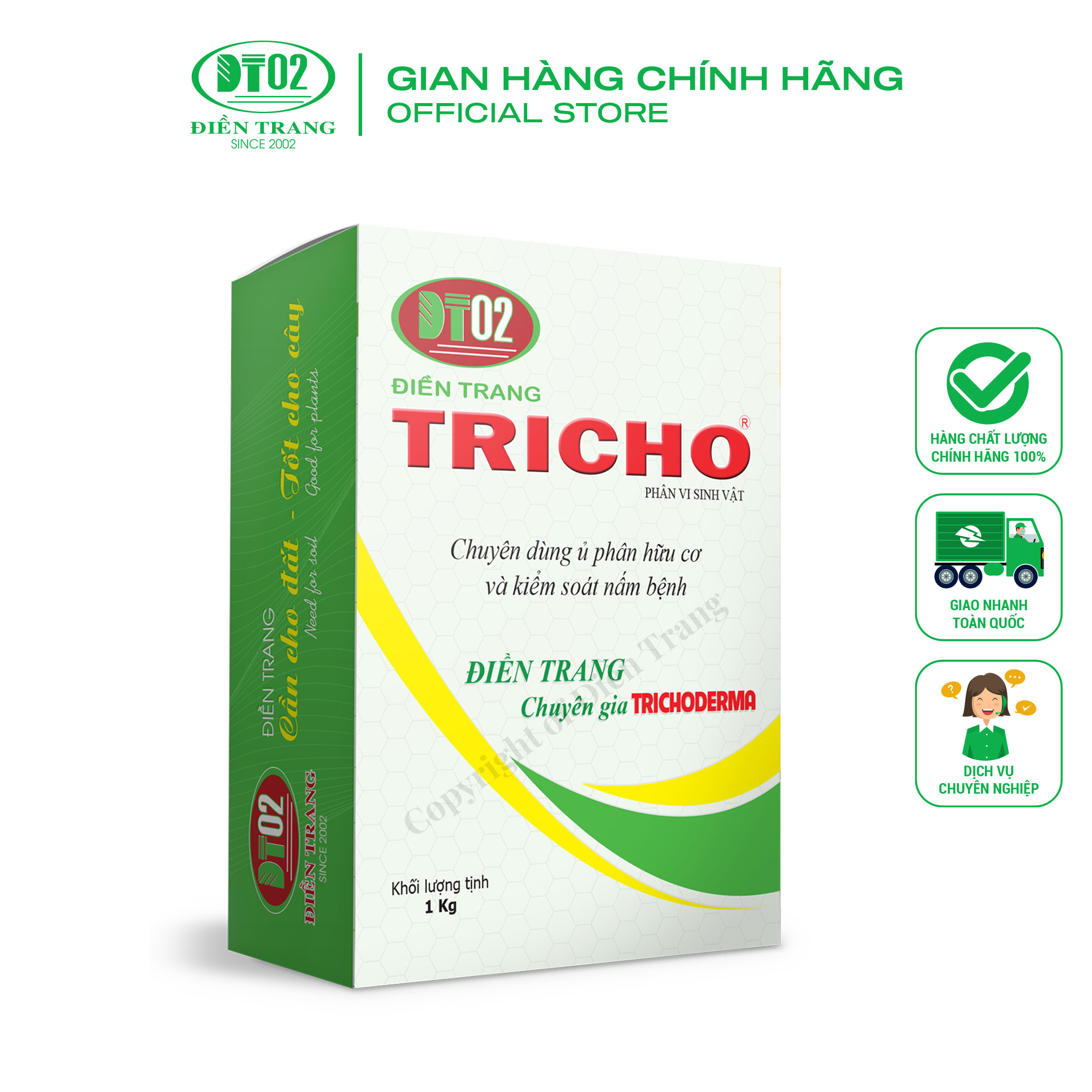 Trichoderma Men ủ ngăn ngừa nấm bệnh 1Kg