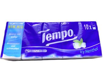 Khăn Giấy Bỏ Túi Tempo Hương Bạc Hà Lốc 10 Gói