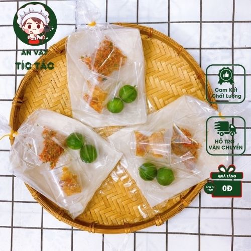 Bánh Tráng phơi sương chấm Sate ớt tắc