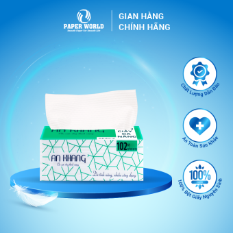 Khăn giấy rút lau tay đa năng 2 lớp AN KHANG |Thế Giới Giấy | 100% bột giấy nguyên sinh | AK20-2 khăn giấy khô đa năng giá rẻ | cam kết hàng chất lượng | khăn giấy thùng
