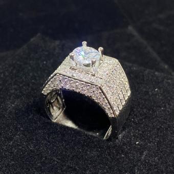 HOÀN TIỀN 15% - Nhẫn nam bạch kim đính đá cao cấp - N6868 Juri shop - Giống Thật 99% - Chất liệu Bạc 925 Bền Màu Vĩnh Viễn Không Đen - Dùng Đi Tiệc