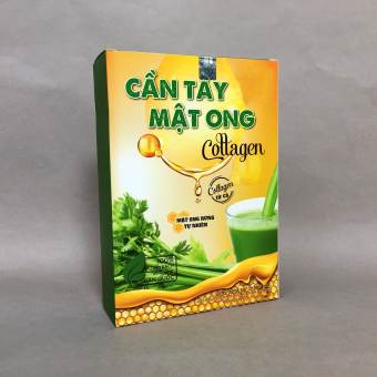 Hộp Bột Cần Tây Mật Ong Collagen Hộp 15 gói - hàng chuẩn 1000%%%
