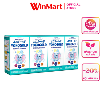Lốc 4 hộp sữa dinh dưỡng pha sẵn Vinamilk Yoko Gold 110mll