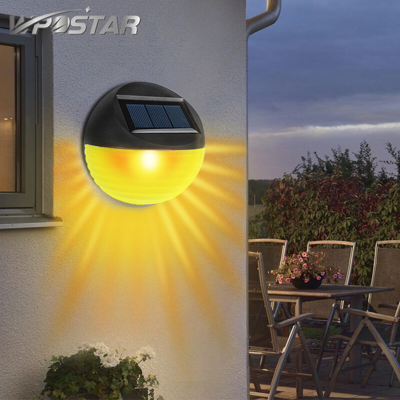 2 LED Solar Light Waterproof Solar Garden Light Door Wall Step Light Outdoor LED Solar Lamp