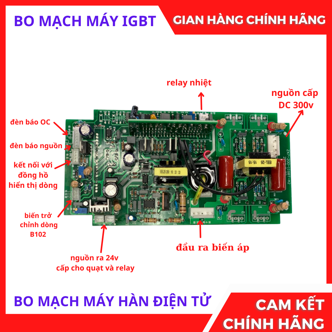 Bo mạch máy hàn, bo mạch máy igbt loại 3 bo