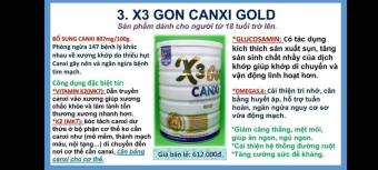 Sữa X3 Gon Canxi Gold- Hộp 900gr- Bổ sung Canxi