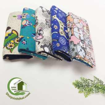 Bóp ví thổ cẩm đựng tiền - Bóp dài 20cm x 11cm - giao màu ngẫu nhiên