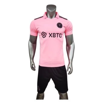 Quần áo bóng đá Miami - Messi 2024 màu hồng CÓ IN TÊN SỐ