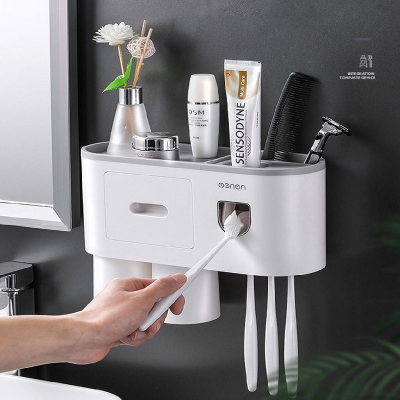 Nhả kem 2 cốc ecoco giá tốt bộ nhã kem đánh răng bộ nhả kem đánh răng ecoco 2 tuýp kèm cốc kệ nhả kem đánh răng ecoco giá siêu tốt - bộ nhả kem đánh răng eco.co cao cấp kèm 2 cốc