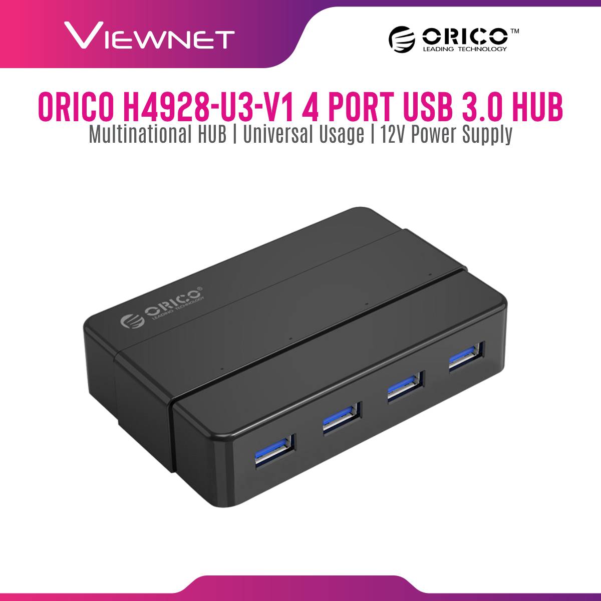 ORICO H4928-U3-V1 4 Ports USB 3.0 HUB Multi Splitter Type B Dock Station 5Gbps USB 3.0 HUB Computer Accessories