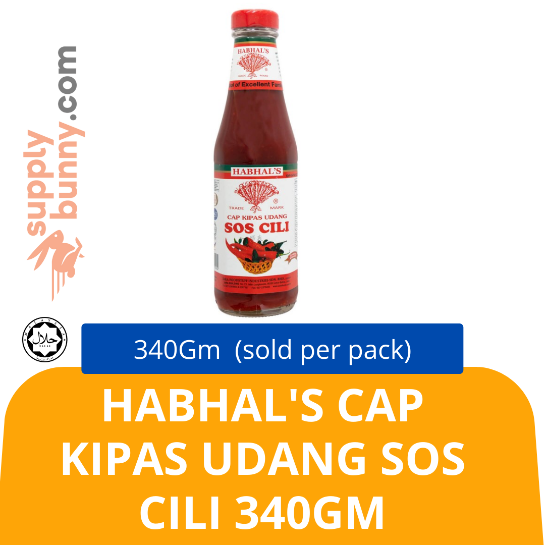 Habhal's Cap Kipas Udang Sos Cili 340Gm Halal