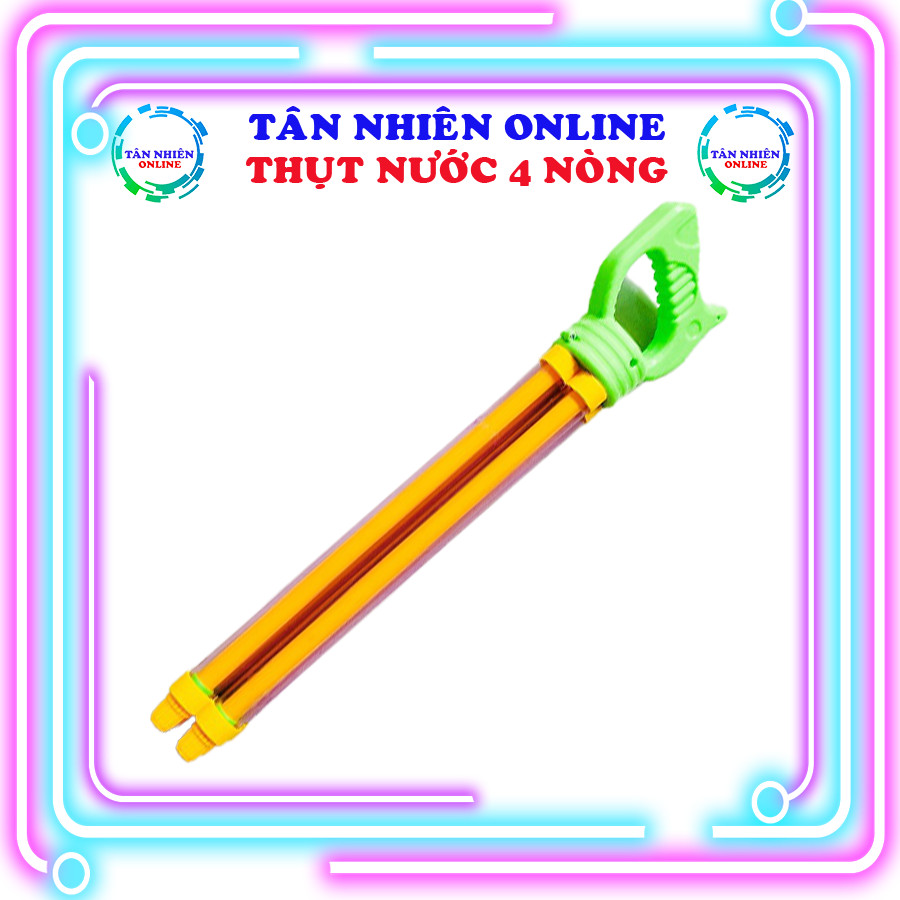Thụt nước 4 nòng, đồ chơi trẻ em, đồ chơi ngoài trời, đồ chơi dưới nước, đồ chơi trẻ em, Tân Nhiên Online