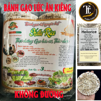 Bánh gạo lứt ăn kiêng Hello Rice, bánh gạo lức nguyên hạt 17bánh/1cây