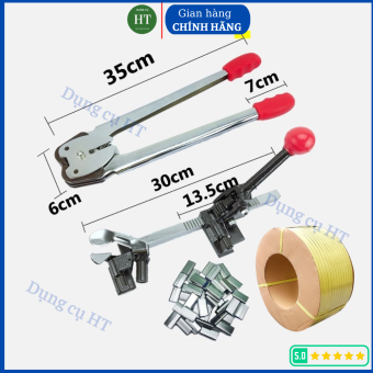 Combo Kìm siết đai , dây đai nhựa và bọ sắt