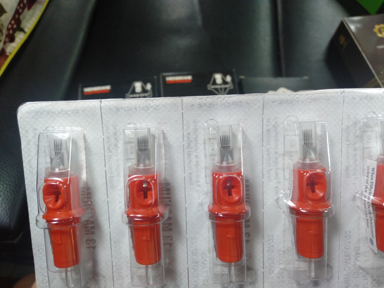 Vỉ 5 kim xăm membrane máy pen 11rl .vỉ 5 kim xăm hình cao cấp .kim xăm máy pen cao cấp