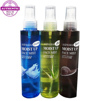 CHAI XỊT KHOÁNG ASPASIA MOIST UP FACE MIST 150ML - ỐC SÊN