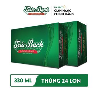 Combo 2 Thùng 24 lon Bia Trúc Bạch – HABECO (330ml/lon)