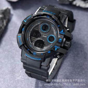 Đồng Hồ Thể Thao Nam Chống Nước SANDA, Dây Silicone S1 + Tặng Pin Đồng Hồ Sony