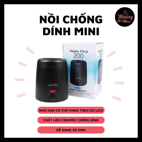 Nồi nâu sáp wax chống dính mini