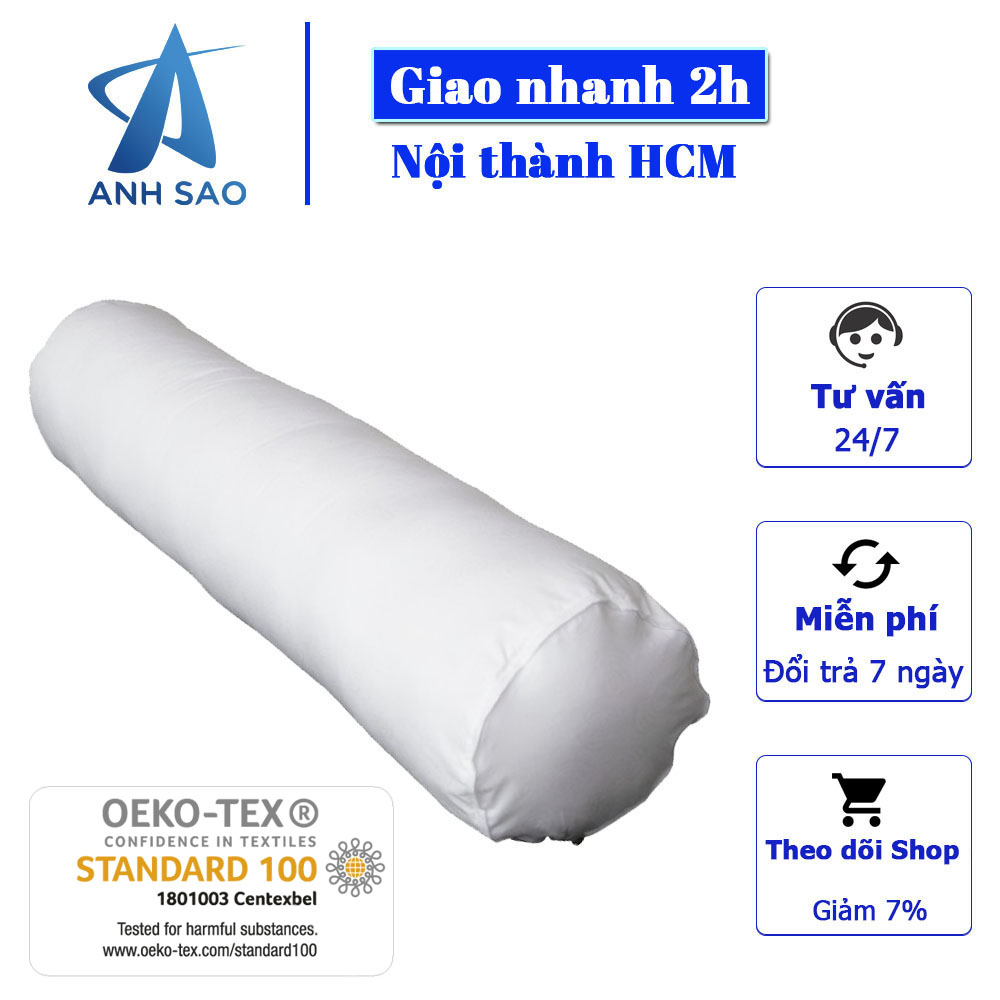 Gối ôm Fiber cao cấp Ưu Việt 25 x 100 cm êm ái, mềm mại, mang đến giấc ngủ sâu