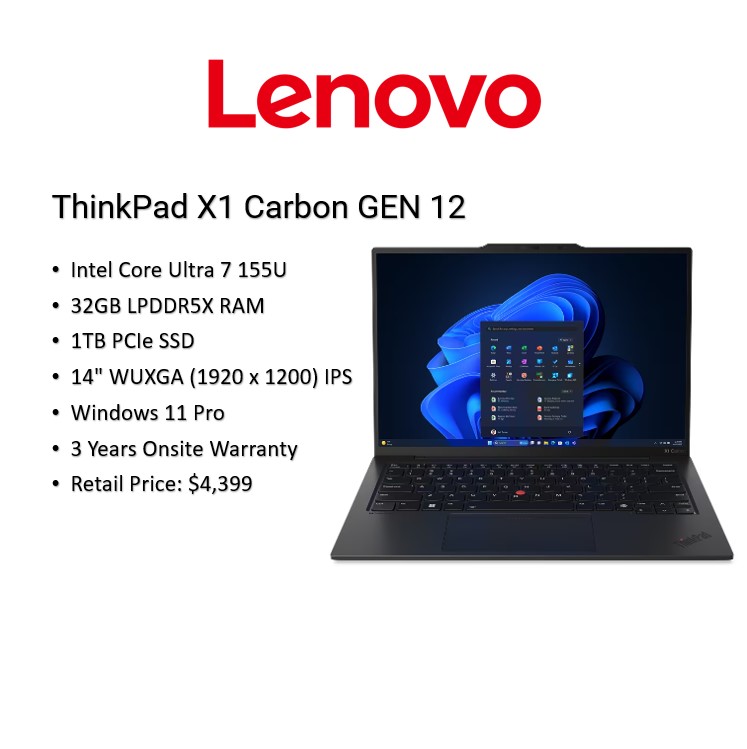 Lenovo Thinkpad X1 Carbon Gen 10 I5-1245U Vpro 16Gb Ram 512Gb Ssd