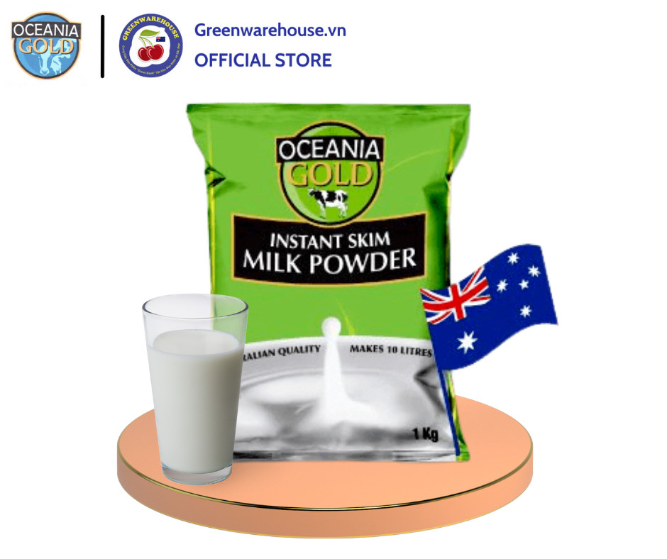(SỮA ÚC) SỮA BỘT TƯƠI TÁCH BÉO OCEANIA GOLD –HÀM LƯỢNG CAO CANXI & KHOÁNG CHẤT 1KG