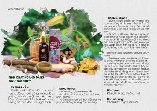 SERUM TRỊ MỤN MẸ KEN_TINH CHẤT HOÀNG ĐẰNG 10ML