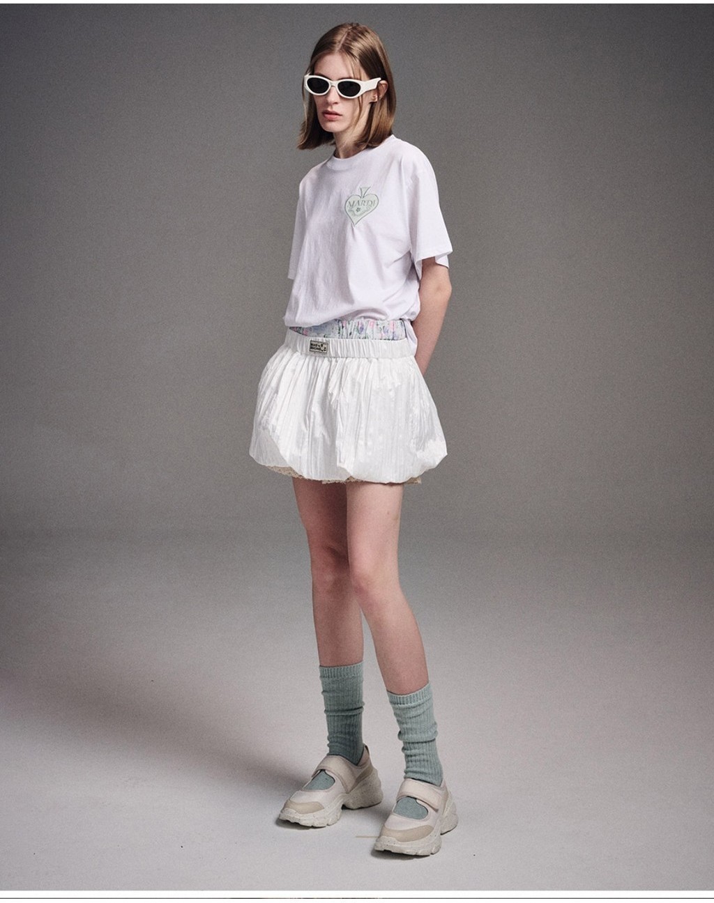 MARDI MERCREDI SATIN SPADE T SHIRT