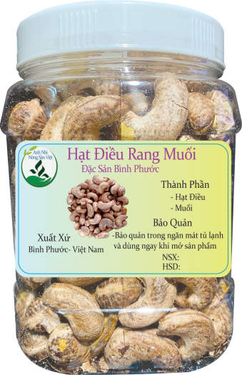 0.5kg Hạt điều rang muối- Đặc sản Bình Phước- Loại 1 xuất khẩu